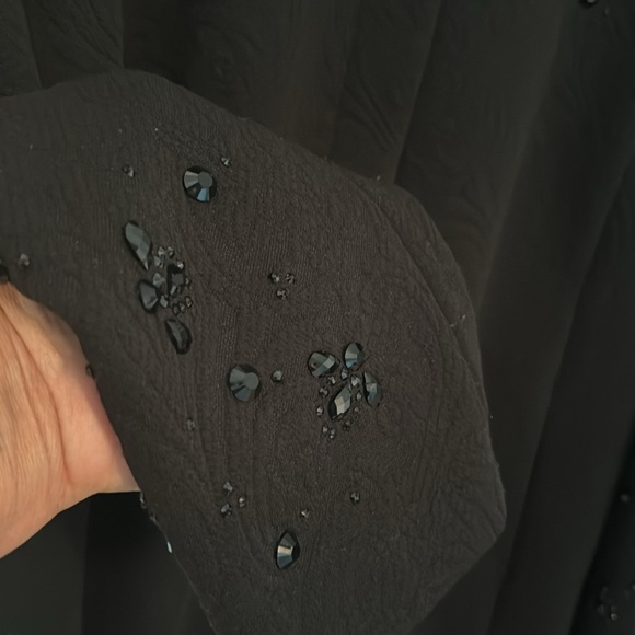 Black cocktail jacket with beautiful black beading - Picture 5 of 6